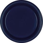 True Navy Blue Plastic Dinner Plates, 10.25in, 50ct